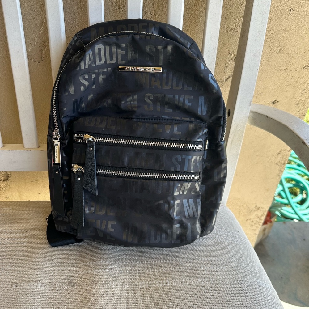 Steve Madden Black Backpack for Men